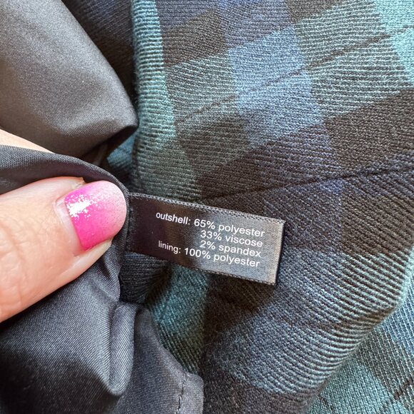 The Limited Plaid Mini Skirt Blue Green School Girl Size XS - Picture 7 of 9